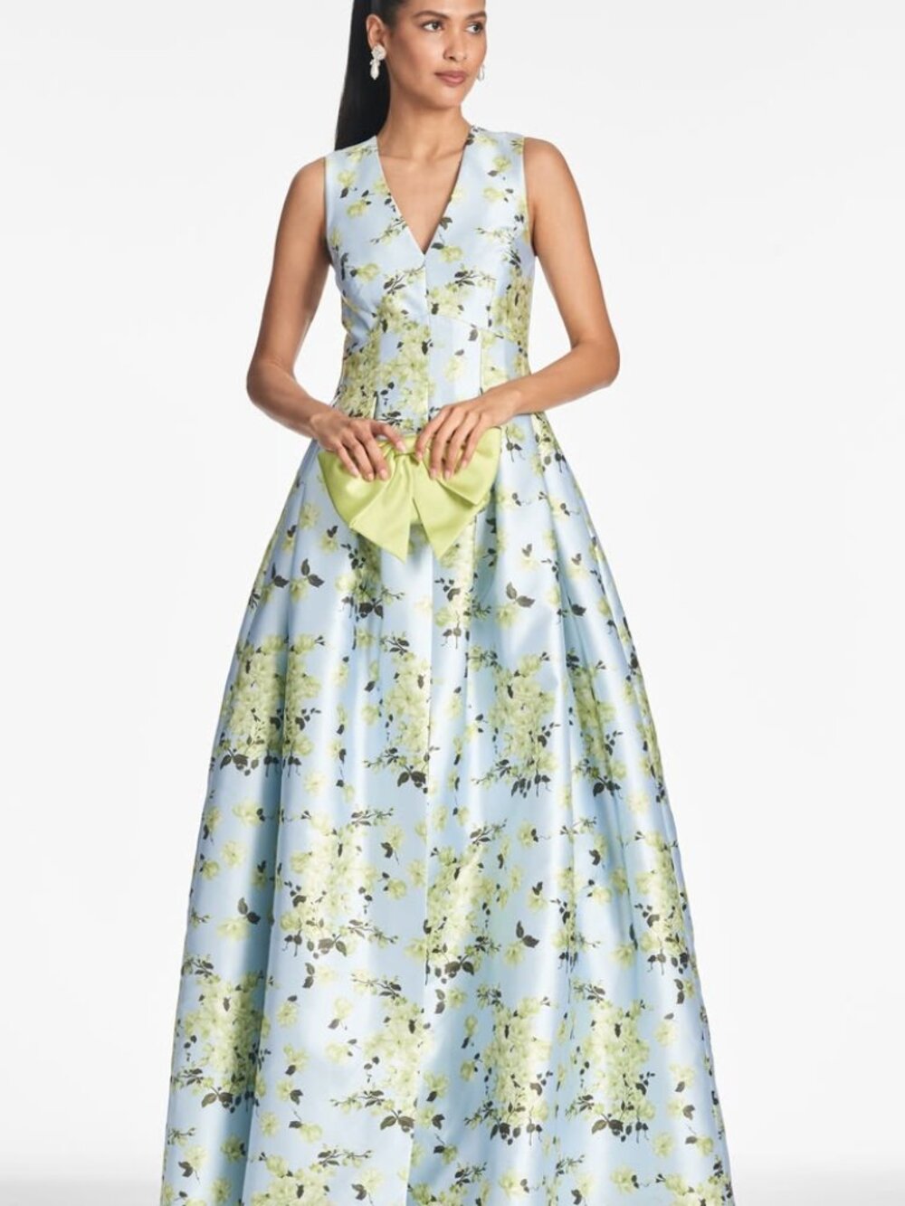 Sachin + Babi Brooke Gown in Sky Citrine